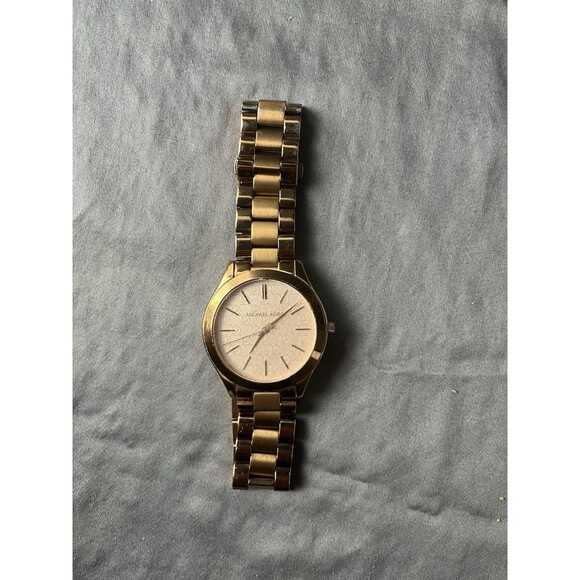 Michael Kors Runway Women MK-5128 Chronograph Rose Gold Quartz 38mm Watch 6 1/4" - Picture 2 of 5